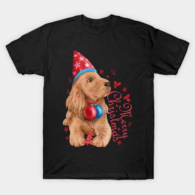 Xmas Dogmom Merry Christmas T-Shirt by StarWheel